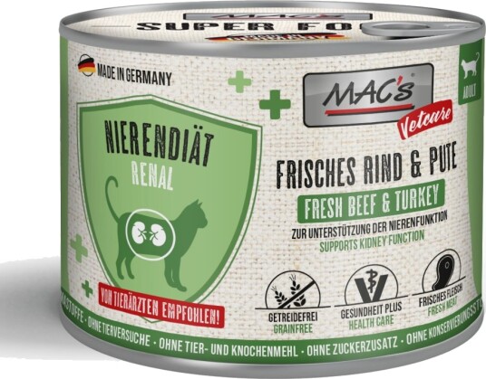 Mac'S Cat Vetcare Nyrediett Okse & Kalkun 6 X 200 G Mac'S Cat Vetcare Nyrediett Okse & Kalkun 6 X 200 G