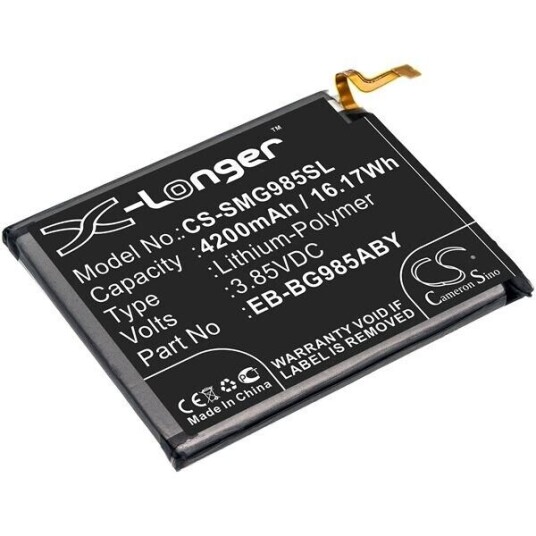 Samsung Galaxy S20+ batteri (4400 mAh 3.85 V, Sort)