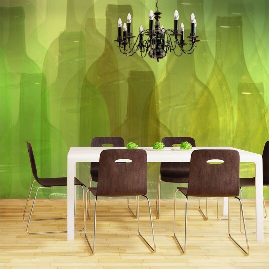Fototapet Green Bottles 250x193 - Artgeist sp. z o. o.