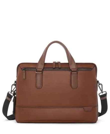 Tumi Harrison Sycamore Slim Brief Cognac Tumi Harrison Sycamore Slim Brief Cognac
