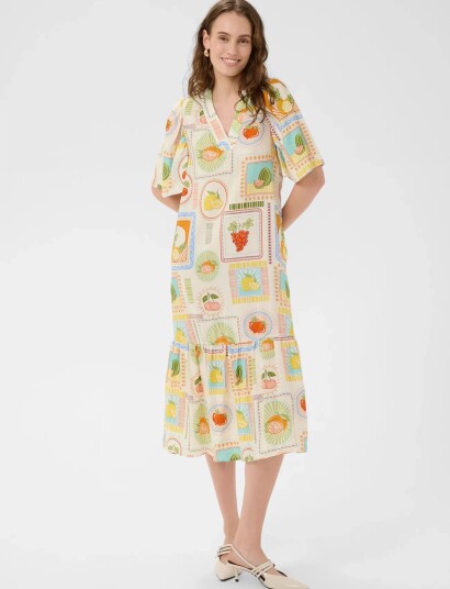 Culture Cuorange Dress Multi/patterned L Culture Cuorange Dress Multi/patterned L