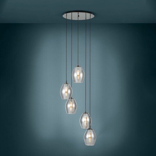 Pendellampe Stars of Light Estanys dimmbar Svart Spisestue Glass Moderne Svart