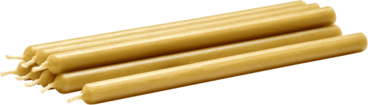Stoff Nagel lys 8 pack Golden honey