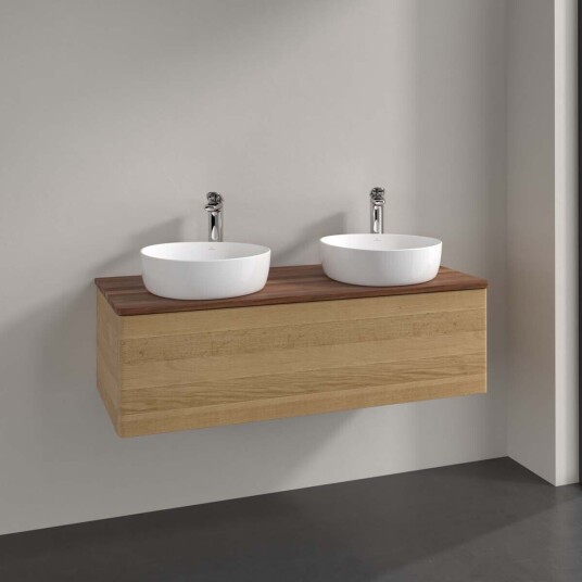 Villeroy & Boch Antao Servantskap med 1 skuff 120x50x36 cm m/lys Eik/Valnøtt