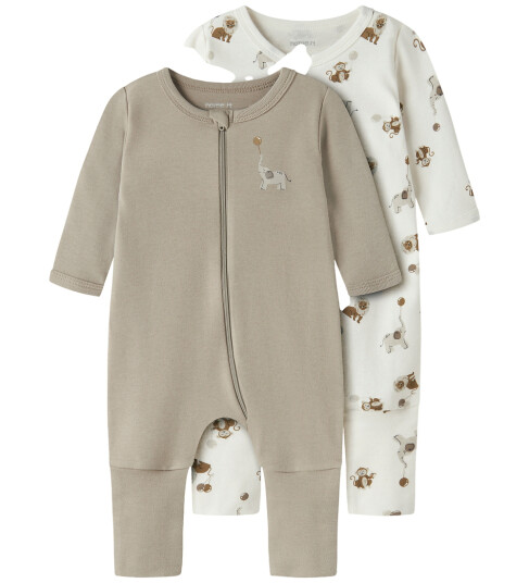 Name It 2-pakning Nattdrakt med Dyr Motiver Beige 80 Name It 2-pakning Nattdrakt med Dyr Motiver Beige 80