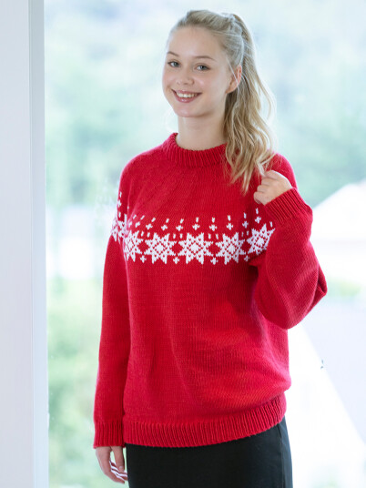 Viking Garn 2334 21 Stjerne genser Viking Garn 2334 21 Stjerne genser