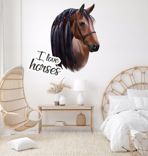 Veggklistremerke Hest
