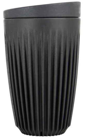 Huskee Reusable Travel Cup & Lid - Charcoal , 350ml (12oz)