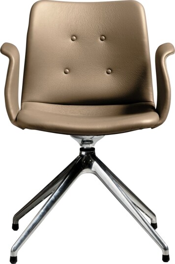 Sibast Furniture Bent Hansen Primum 4 stjerners Spisestol med Svingbar Polert stål/Zenso 3 228