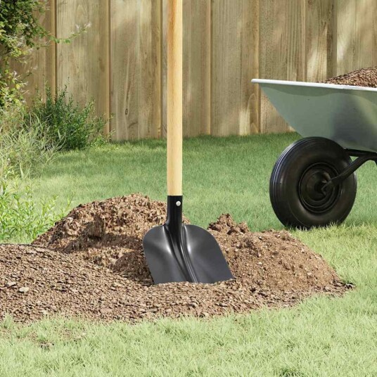 vidaXL Spadehode 4 pcs Svart 34,5 x 24 cm Pulverlakkert stål