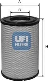 UFI 27.284.00 Luftfilter UFI 27.284.00 Luftfilter