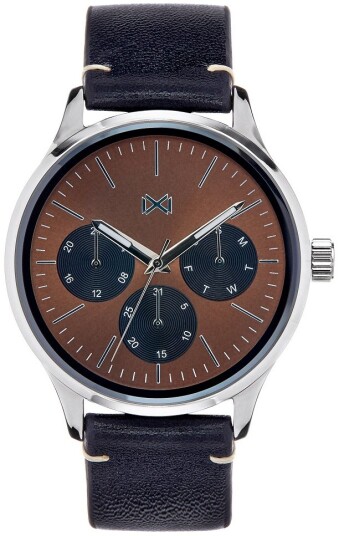 Mark Maddox Herreklokke HC7100 47 Classic Lær Ø41 mm