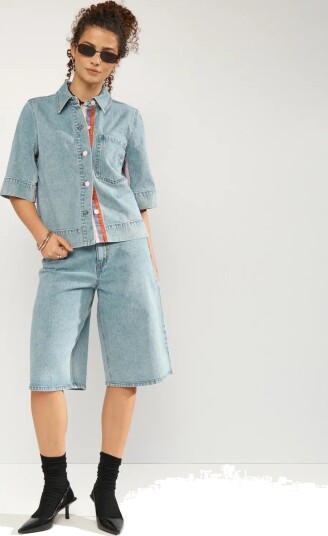 Nümph Numalaga Shorts Blue 40
