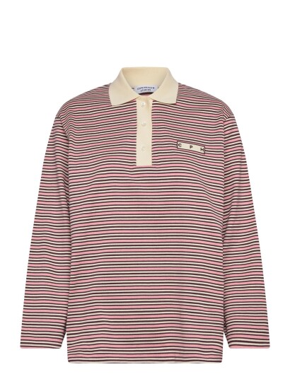 Copenhagen Studios Cph Poloshirt 1 Cotton Red Striped Pink M Copenhagen Studios Cph Poloshirt 1 Cotton Red Striped Pink M