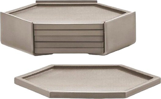 Zone Denmark - Bold glassbrikker 6 stk taupe