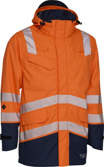 Elka Securetech Multinorm Jakke Lysbue Arc Klasse 2 Fl.orange/marine L