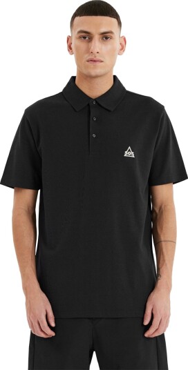 SOS Monviso Pique Polo T skjorte Herre Svart M