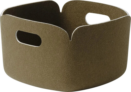 Muuto Restore oppbevaringskurv 28x28 cm Brown green Muuto Restore oppbevaringskurv 28x28 cm Brown green