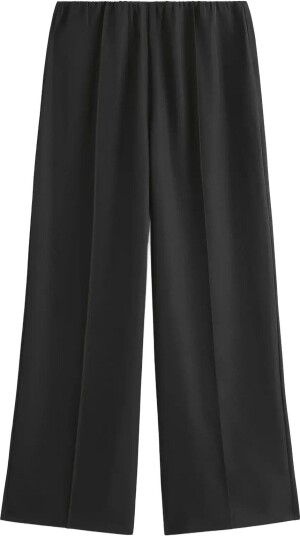 Lindex Wide Trousers Elastic Waist BLACK L