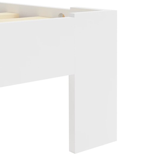 vidaXL Sengeramme hvit heltre furu 90x200 cm
