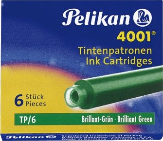 Pelikan Tp/6, Grønn, Grønn, Fontenepenn, 6 Stykker