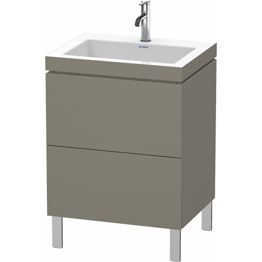 Duravit L-Cube Servantskap m/2 skuffer 600x698x480 mm Flanellgrå Matt