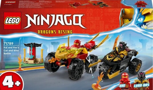 Lego Ninjago Kai Og Ras' bil Og Motorsykkeloppgjør 71789