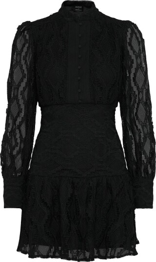 Bardot Remy Lace Dress   BLACK   40