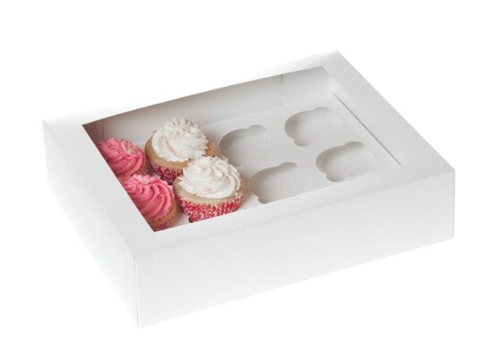 House Of Marie Cupcake Boks 12 Hvit Pk/2 | Slikkepott.No House Of Marie Cupcake Boks 12 Hvit Pk/2 | Slikkepott.No