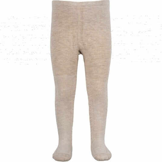 minipop® Off White Melange Bamboo Tights 23-26
