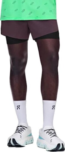 On Zero 2 in 1 Shorts Herre Urchin/Black XL