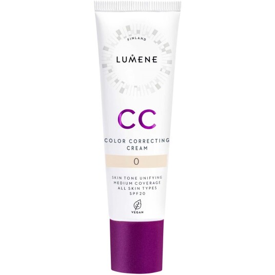 Lumene CC Color Correcting Cream SPF20 30 ml - Reduserer Rødhet og Jevner Ut Huden