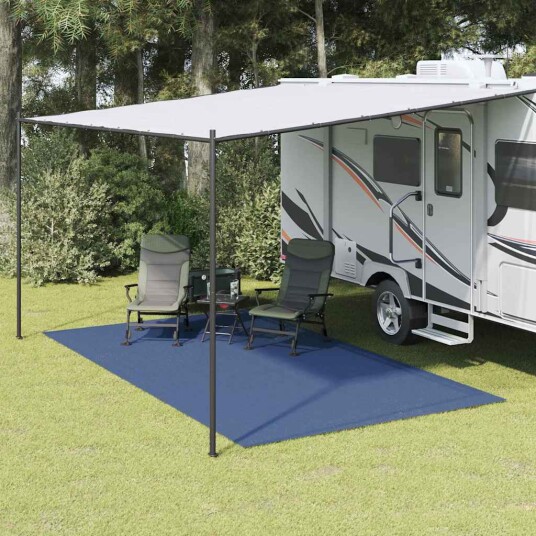 vidaXL Teppe til telt Blå 200 x 200 cm Polyester