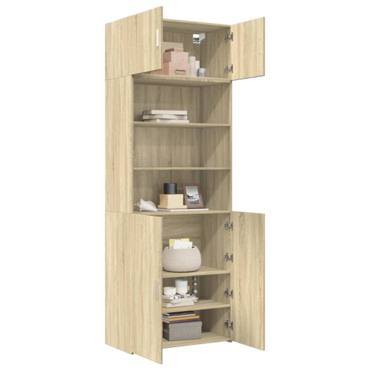 Oppbevaringsskap sonoma eik 80x42,5x225 cm konstruert tre 8721102654343 Oppbevaringsskap sonoma eik 80x42,5x225 cm konstruert tre 8721102654343