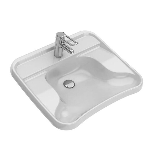 Porsgrund Care HC Vegghengt B66xd57,5xh19cm Hvit / Bærejern GRO-6000087