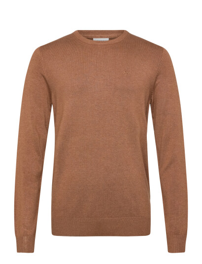 Lindbergh Ecovero L/S O Neck Knit Brown M Lindbergh Ecovero L/S O Neck Knit Brown M