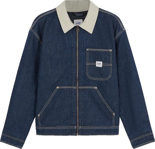 Lee Denim jakke 91w Lined WW Jacket Rinse Blå Lee Denim jakke 91w Lined WW Jacket Rinse Blå
