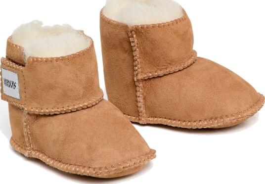 Nordlys Sigrid Saueskinntøfler, Beige, 6-12 md.
