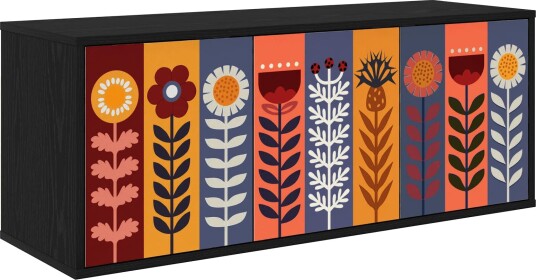 vidaXL Vegghengt TV skap ESSEN 102 x 33 x 40 cm Svart eik