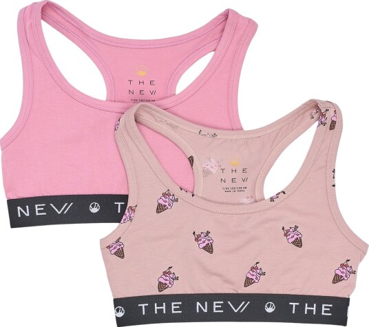 The New Topper 2 pack Det nye Adobe Rose Ice Cream AOP The New 7 8 år (122 128) Undertøy Rosa