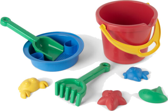 Dantoy Classic Recycled Bucket Set Red Bucket 8 Pcs. Red 30.5x30x20.5cm Dantoy Classic Recycled Bucket Set Red Bucket 8 Pcs. Red 30.5x30x20.5cm