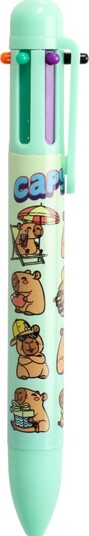 Capybara Kulepenn med 6 Forskjellige Farger Skolesaker 98164 Capybara Kulepenn med 6 Forskjellige Farger Skolesaker 98164