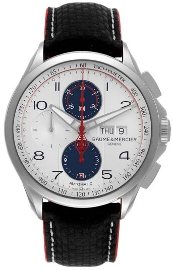 Baume & Mercier Herreklokke M0A10342 Clifton Hvit/Lær Ø44 mm