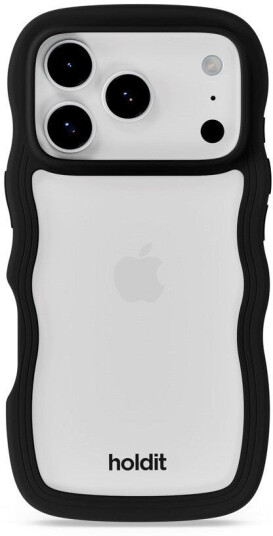 Holdit iPhone 17 Pro Max Wavy Deksel   Black / Transparent