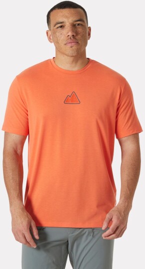 Helly Hansen Menn Skog Recycled Graphic T skjorte Oransje XL