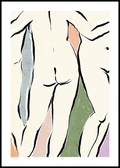 Graceful Lines Poster Plakat / 21x30cm