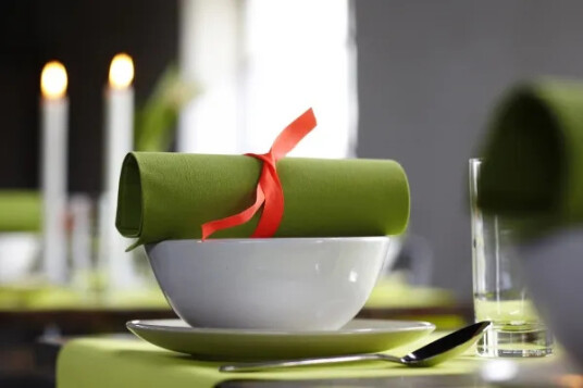 Middagsservieter Dunilin® 40X40 Cm Leaf Green 45 Stk./Pakke