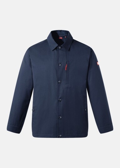 Huski Wear Shore Overshirt Navy Blue Xl Høstjakker