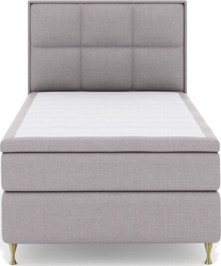 Select No 6 Komplett Sengepakke 120x200 Medium Lateks/Memory Lysegrå/Gullben