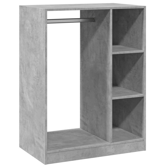 Garderobe betonggrå 77x48x102 cm konstruert tre Garderobe betonggrå 77x48x102 cm konstruert tre